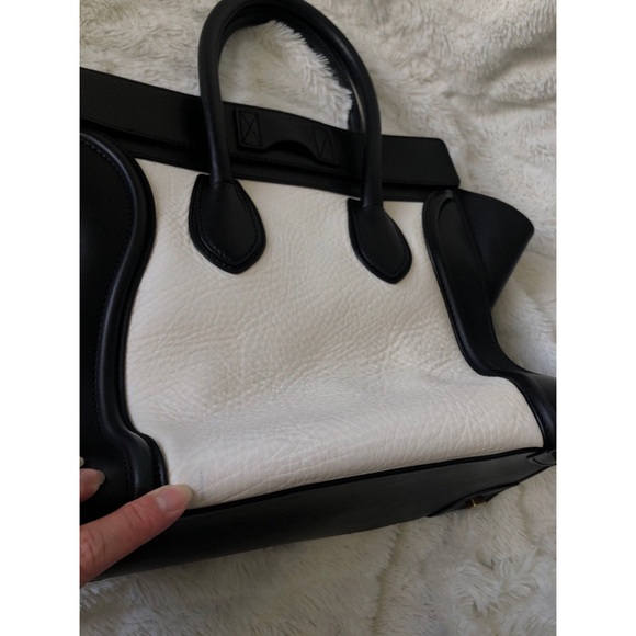Celine Mini Luggage Tote Black & White - Picture 3 of 8